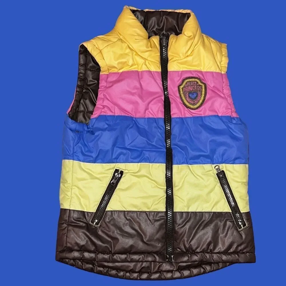The Children’s Place Princess Reversible Puffer Vest Size 4